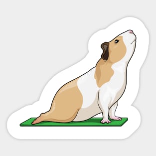 Guinea pig Yoga Fitness Sticker